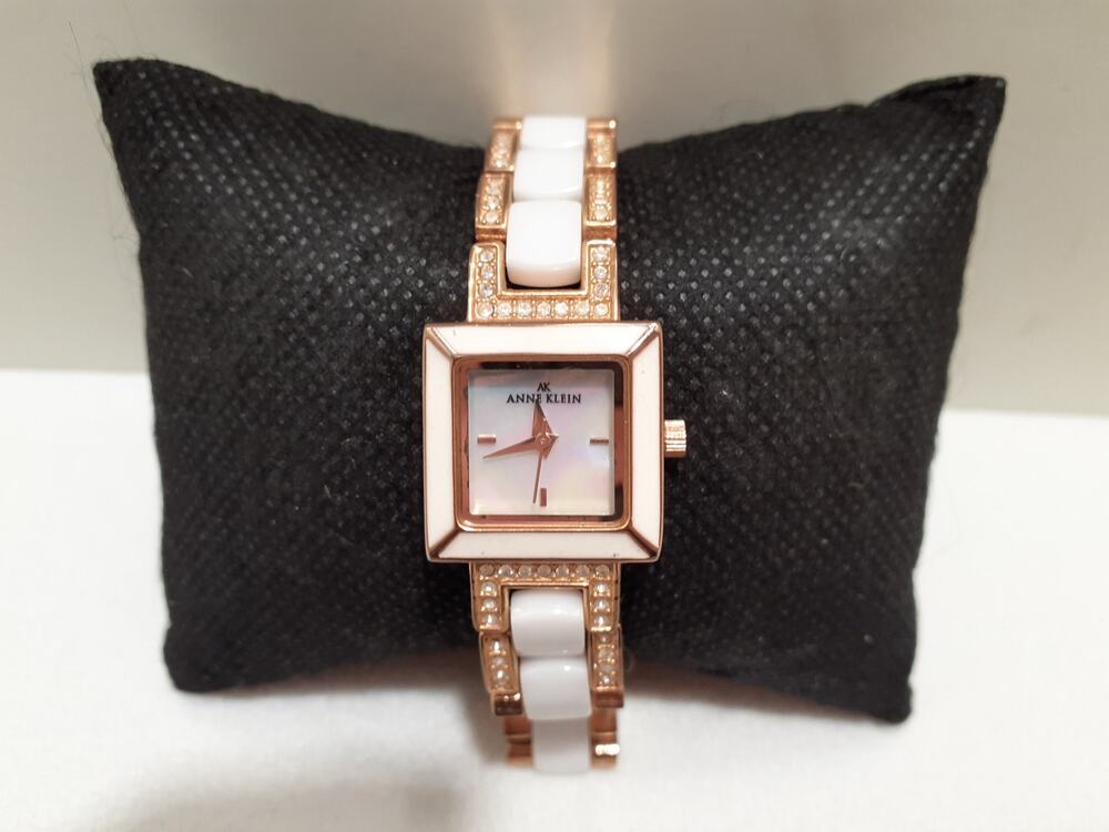 Anne Klein Ladies Wristwatch Rose Gold Tone Metal